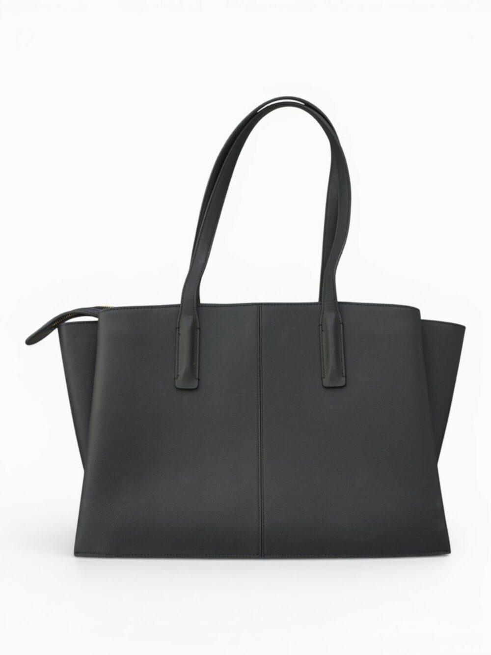FREJA NEW YORK Paloma Black Vegan Leather Tote, Fits 16" Laptop